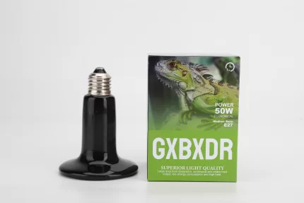 GXBXDR 50W Ceramic Far Infrared Heat Lamp: Cozy and Safe Heating Solution for Reptile Environments